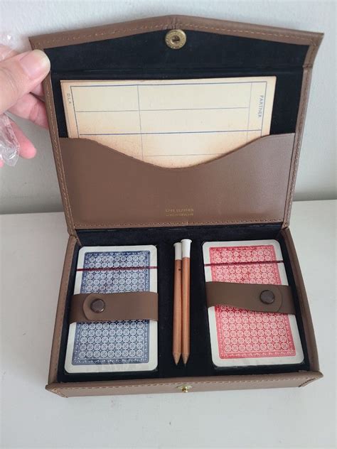 Vintage Authentic Burberry Designer Playing Cards Mini Set